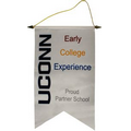 14" x 20" Podium Banner, Burgee Cut/ No Fringe